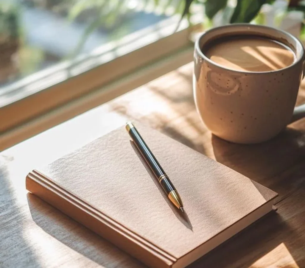 Tasse de café et journal